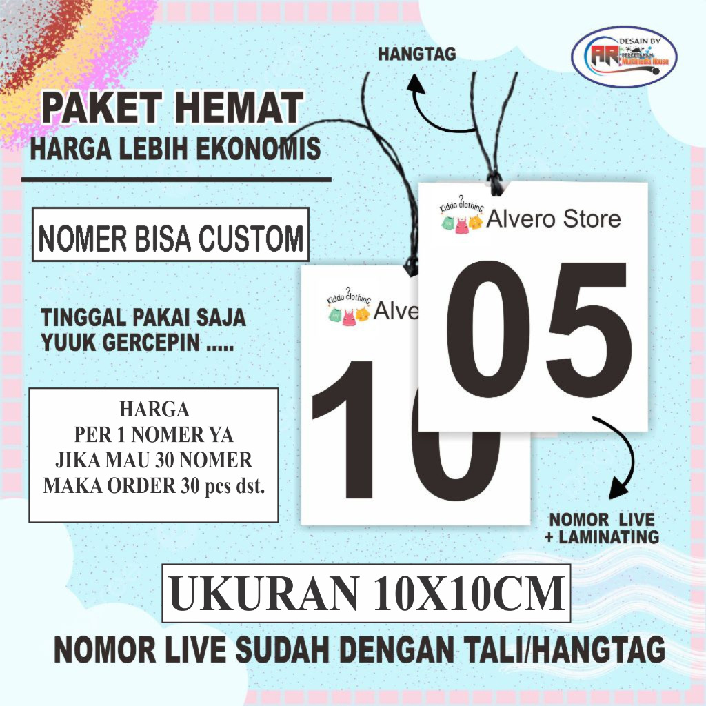 

NOMOR LIVE + HANGTAG CUSTOM.