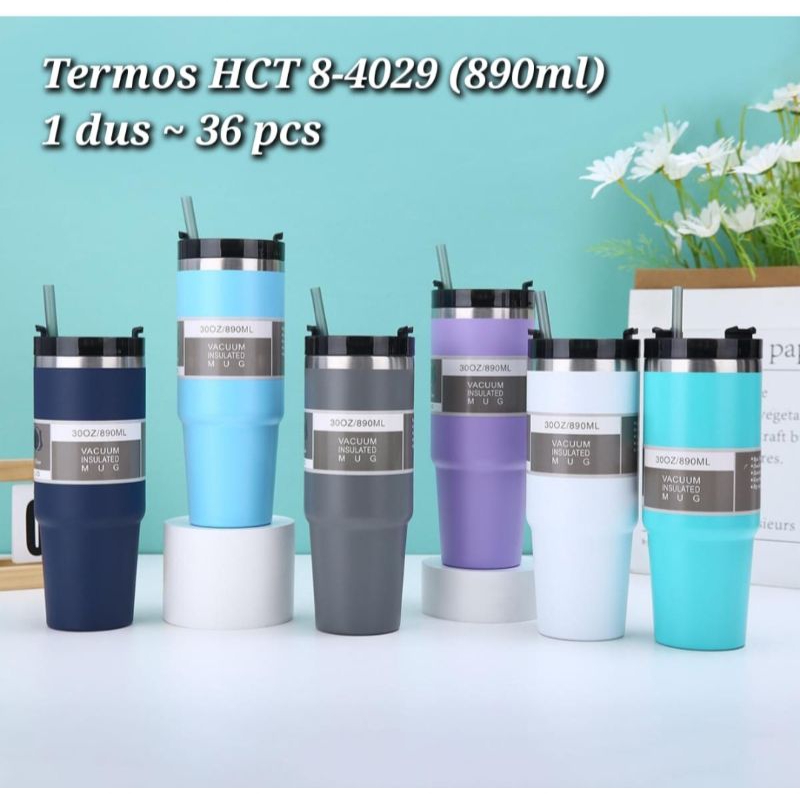 (4029) Tumbler Sedotan Stainless 900 ml / Tumbler Viral 900ml
