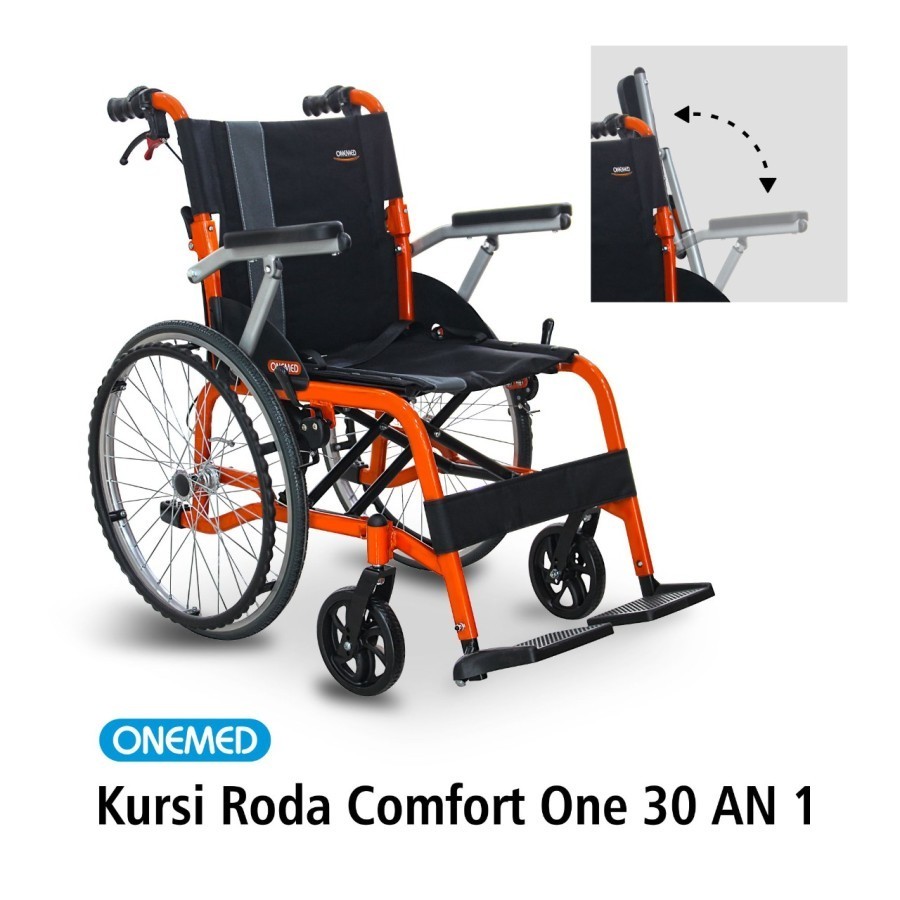 Kursi Roda Comfort One / Kursi Roda Travelling / Wheelchair / Kursi Dorong Lipat