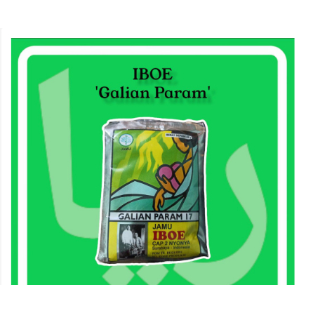 

Per Sachet Jamu Iboe Galian Param IBOE Cap 2 Nyonya Kemasan 6 Gram