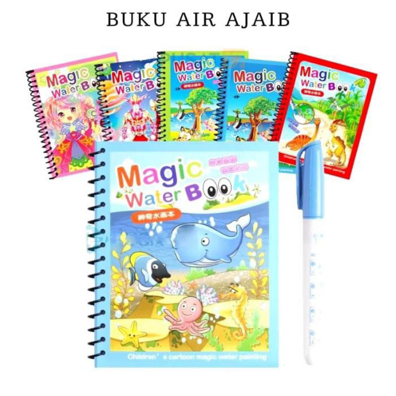 

BUKU GAMBAR AJAIB MENGGAMBAR MEWARNAI MAINAN EDUKASI ANAK TK PLAY GROUP / WATER DRAWING