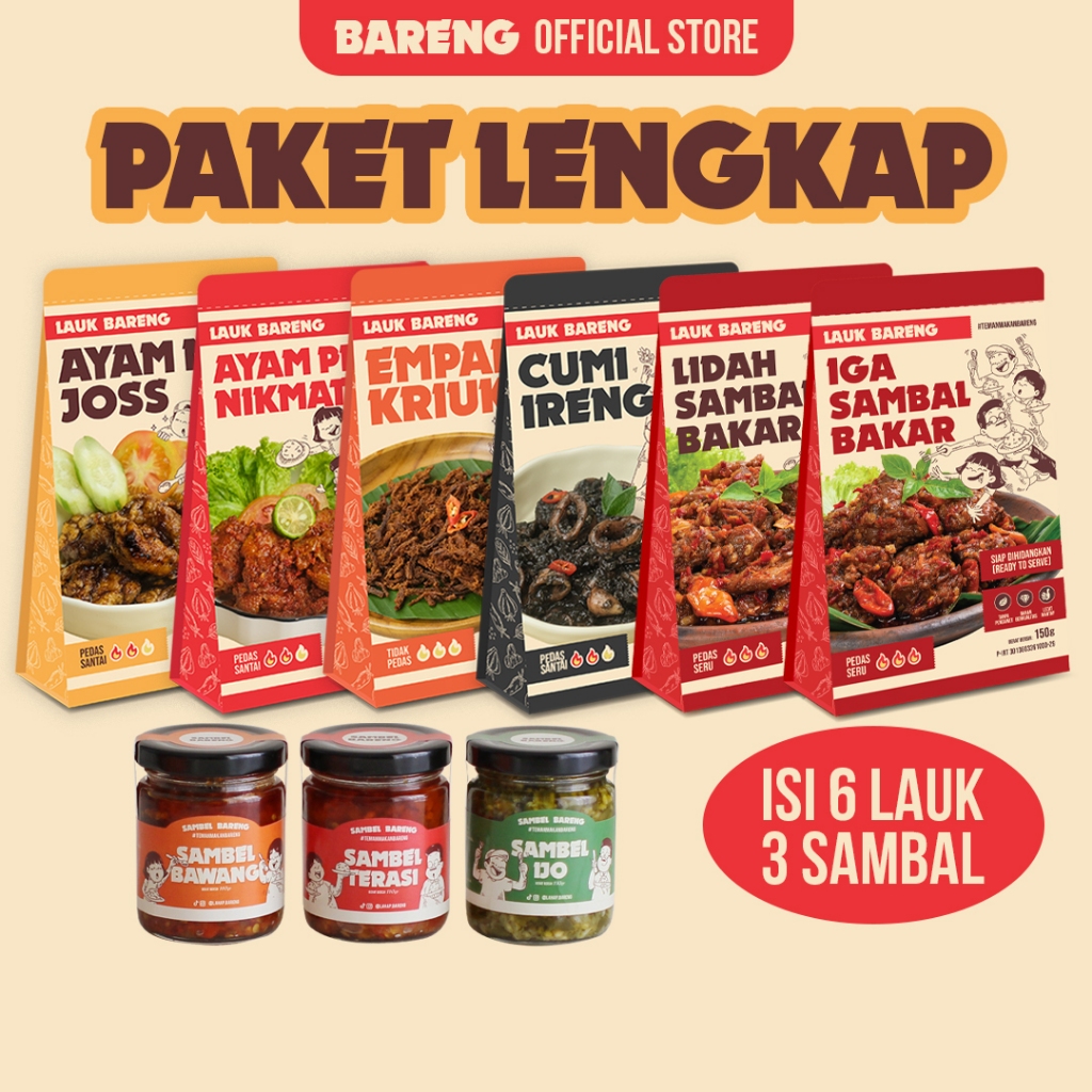 

Lahap Bareng - Paket Lengkap 6 Lauk + 3 Sambal
