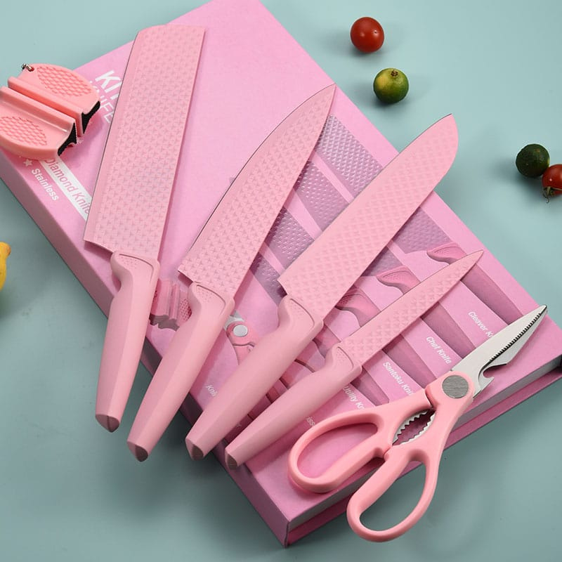 [FS] - Pisau Diamond Premium JAVA Set 6 in 1 ORI / Kitchen Knife Diamond 6 in 1 Premium JAVA ORI