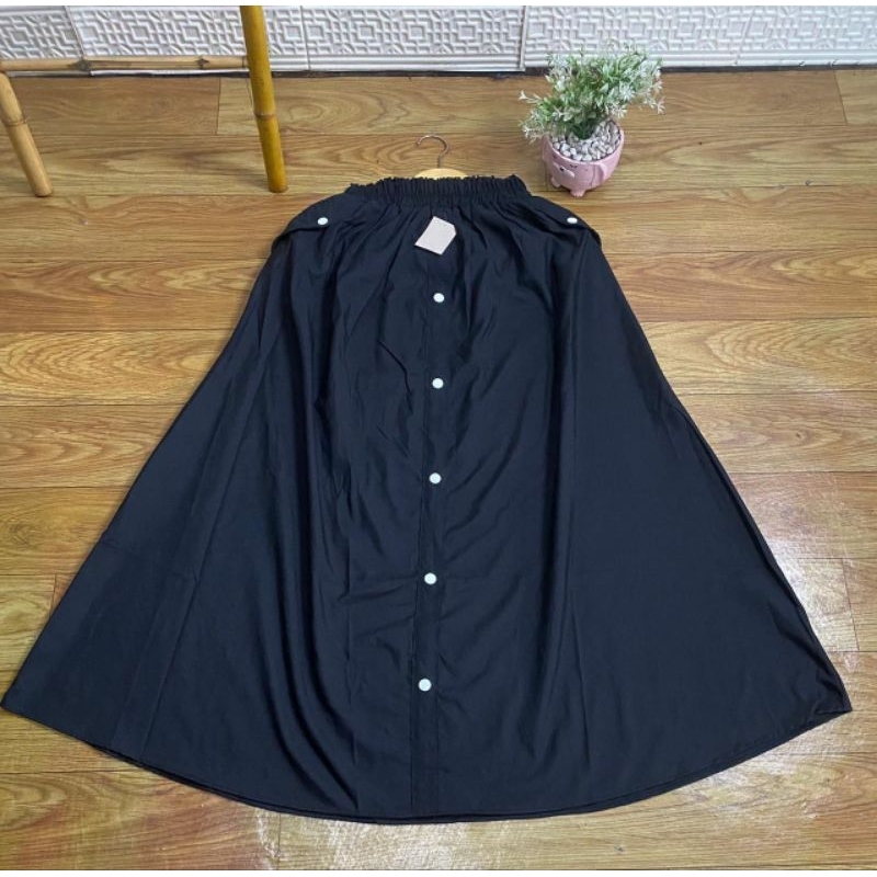 Ready New Arrival Rok Katun Toyobo //Rok kancing viral Bahan Katun Toyobo