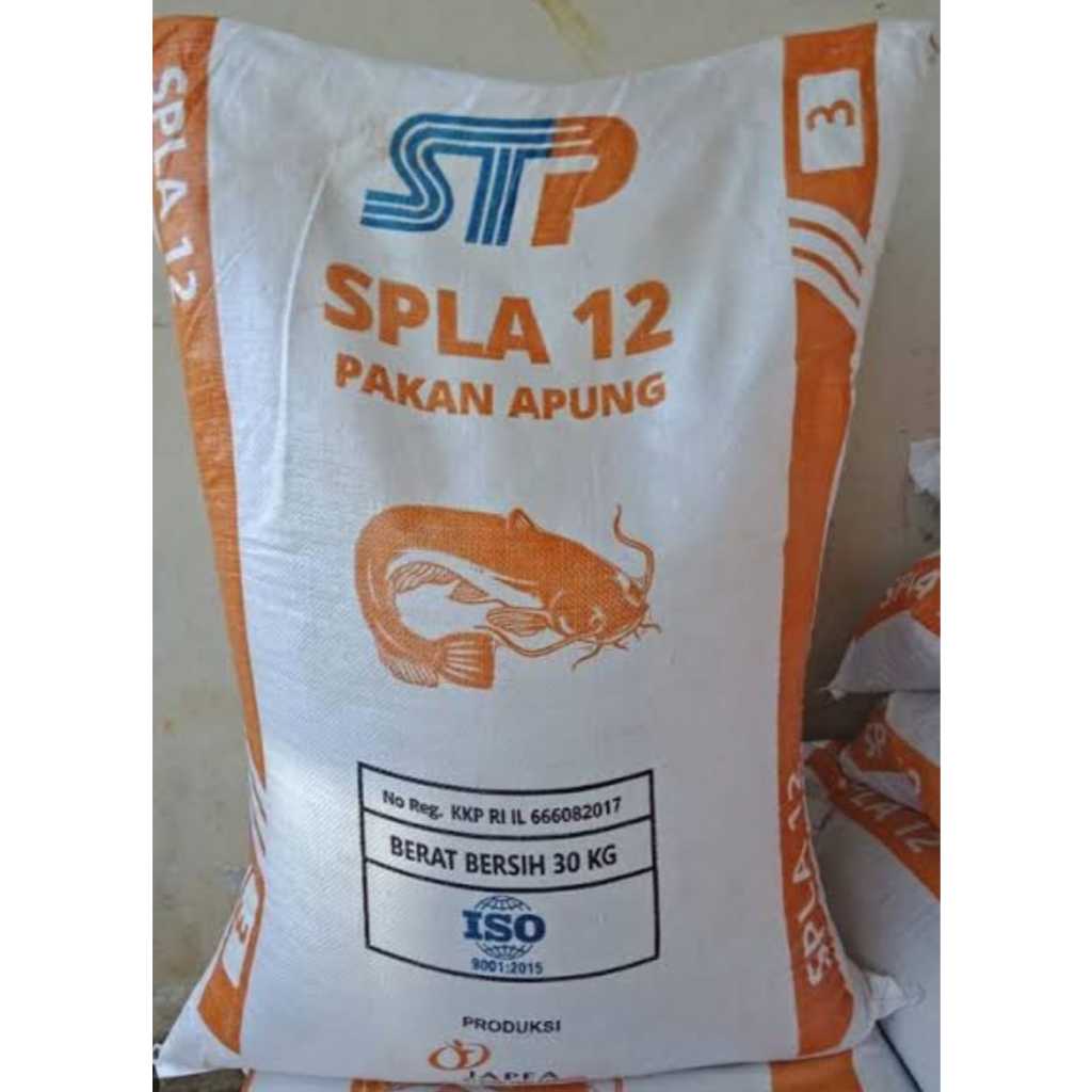 1 Sak Karung 30 Kg Pakan  STP SPLA12 SPLA 12 - 1 2 3 Pakan Ikan Budidaya Makanan Pelet ikan lele, ma