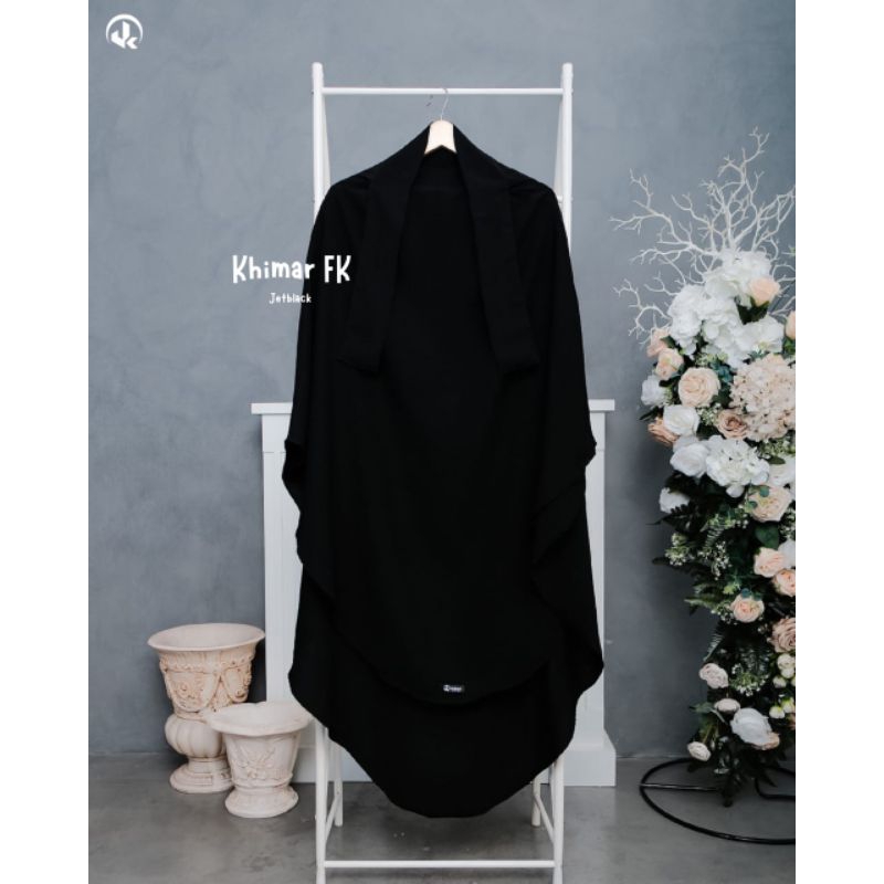 FRENCH KHIMAR JETBLACK