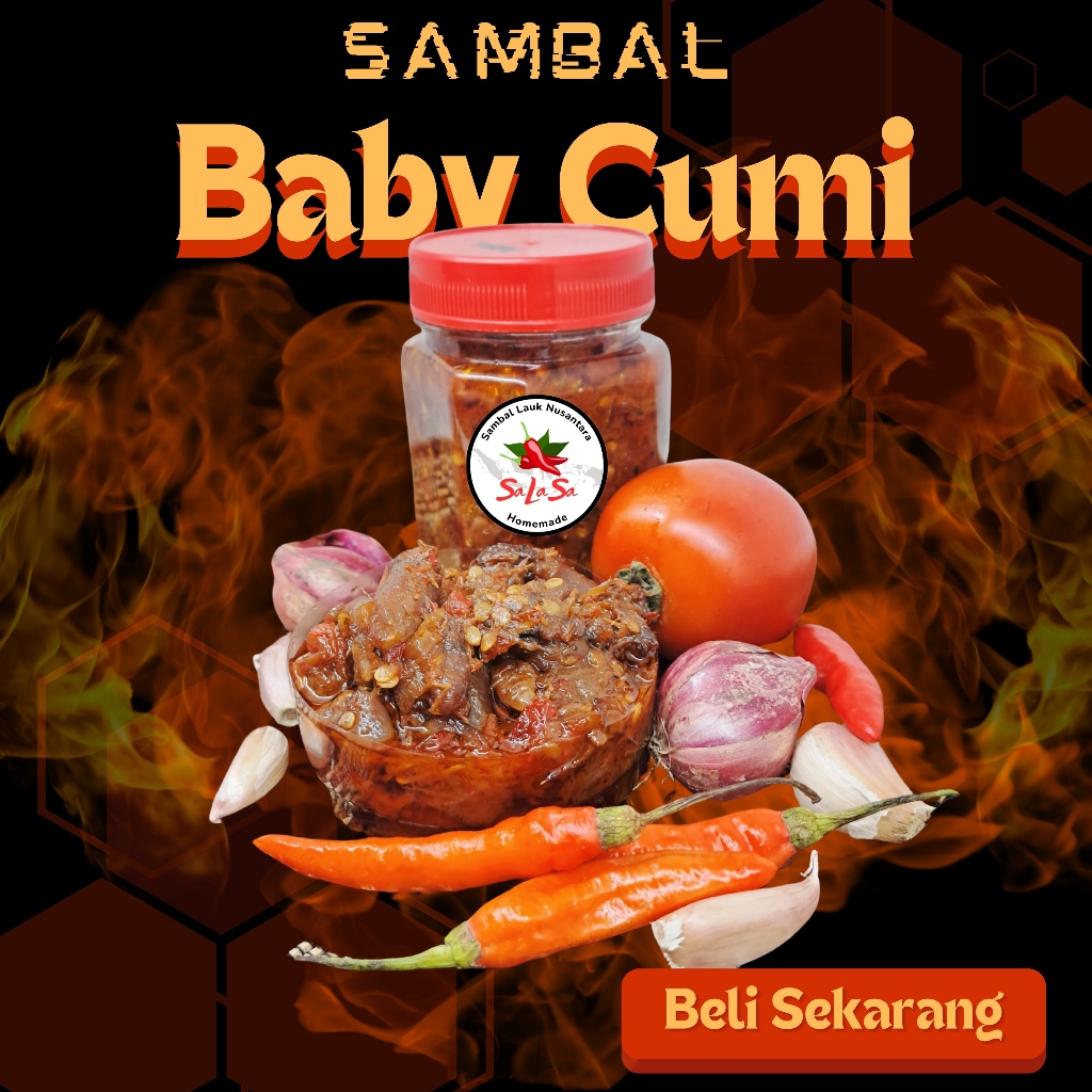 

Sambal Baby Cumi Asin Pedas Original SALASA