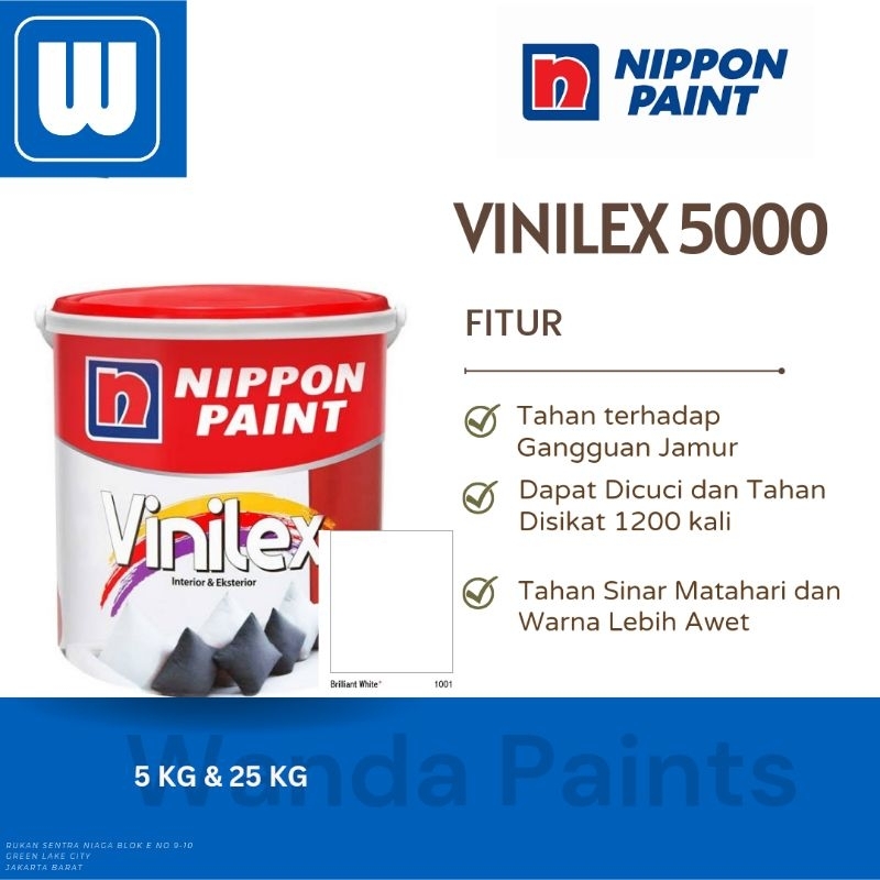 NIPPON PAINT VINILEX Brilliant White 1001 (25 kg)