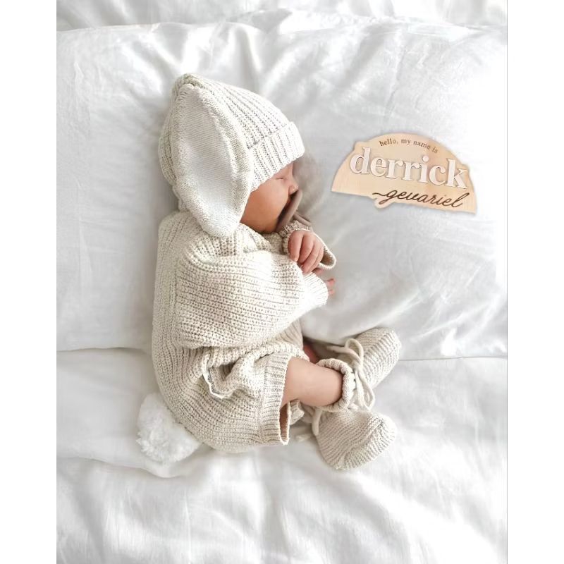 Papan Nama Kelahiran Bayi Custom Akrilik