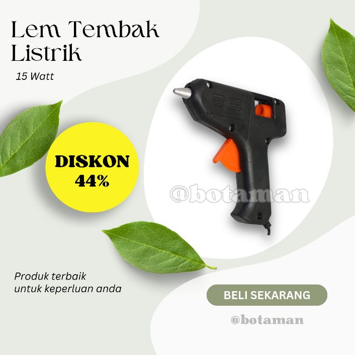 

Alat Bakar Lem Tembak, Super Panas Watt Rendah, Murah, Kenmaster Glue Gun Listrik 15 Watt