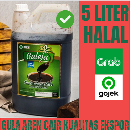 

Gula Semut Aren cair ORGANIK- Palm Sugar - Kualitas Ekspor - 5 L (6.5 Kg)