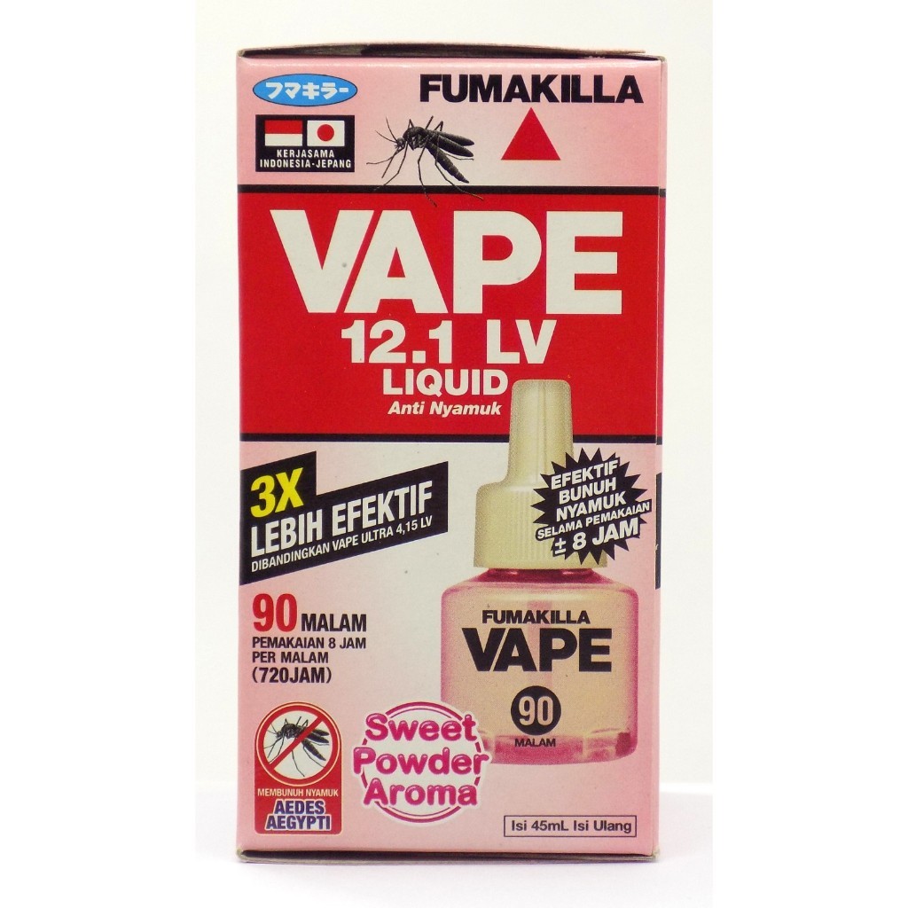 90ML REFILL VAPE 12,1 LV REFIL OBAT NYAMUK 90MALAM ISI OBAT NYAMUK VAPE LIQUID 90 MALAM 90ML