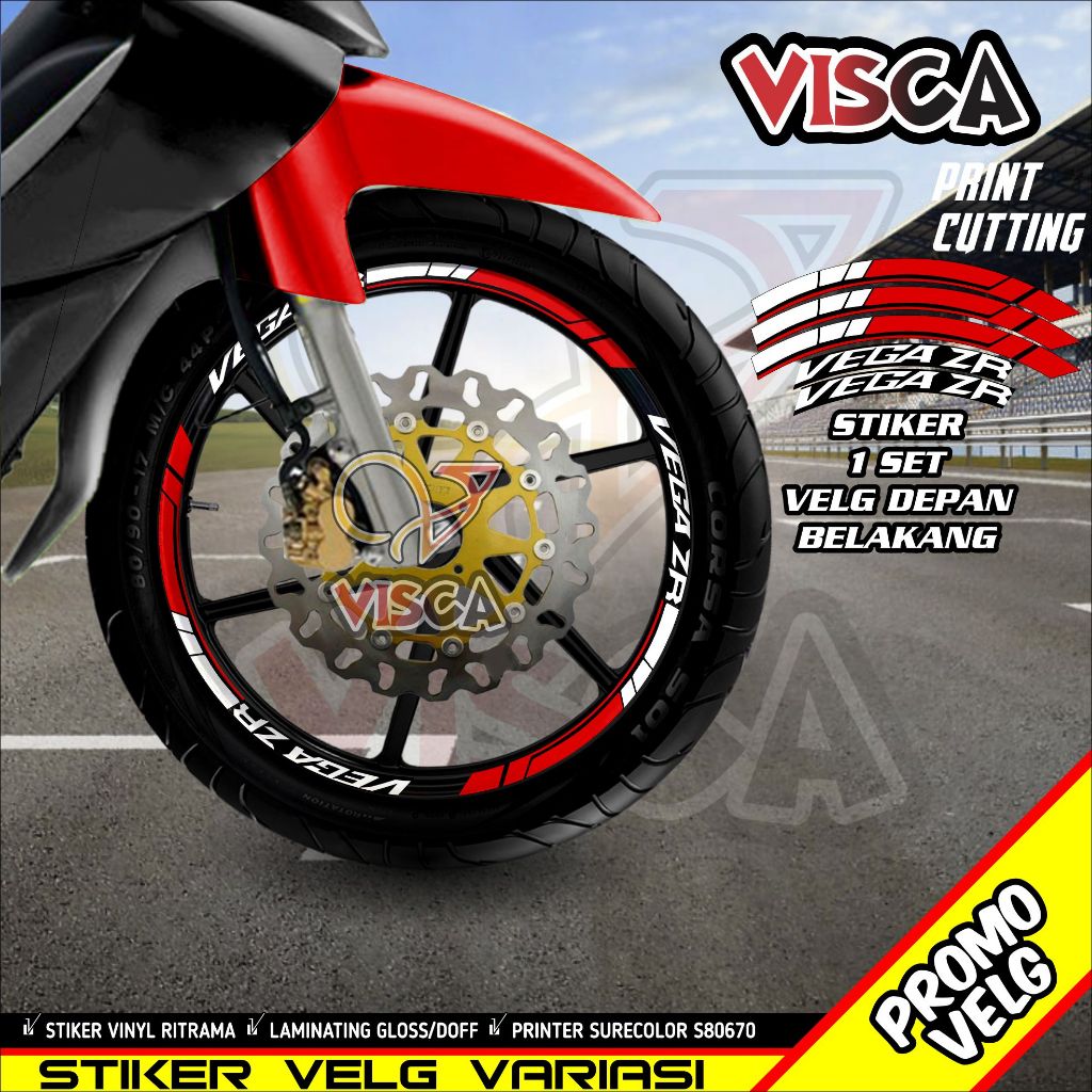 Stiker Velg List Velg Motor Stiker Velg Vega ZR A03