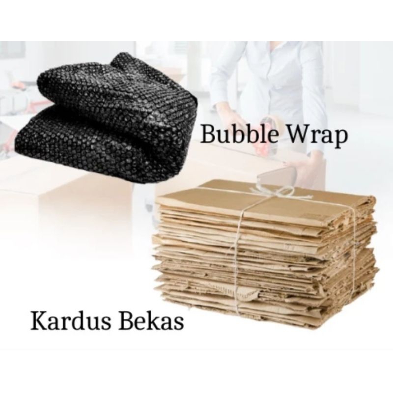 

PACKINGAN TAMBAHAN DUS PLUS BUBBLE WRAP UNTUK MENGHINDARI BARANG BELANJA