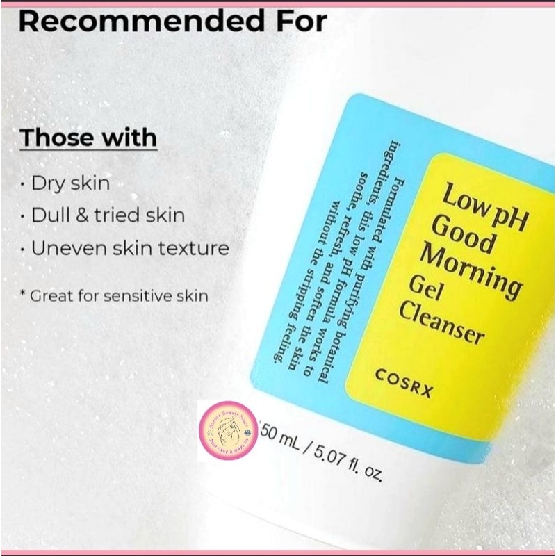 COSRX Low pH Good Morning Gel Cleanser 50ml~Sabun Wajah COSRX Gel Cleanser~Facial Wash COSRX