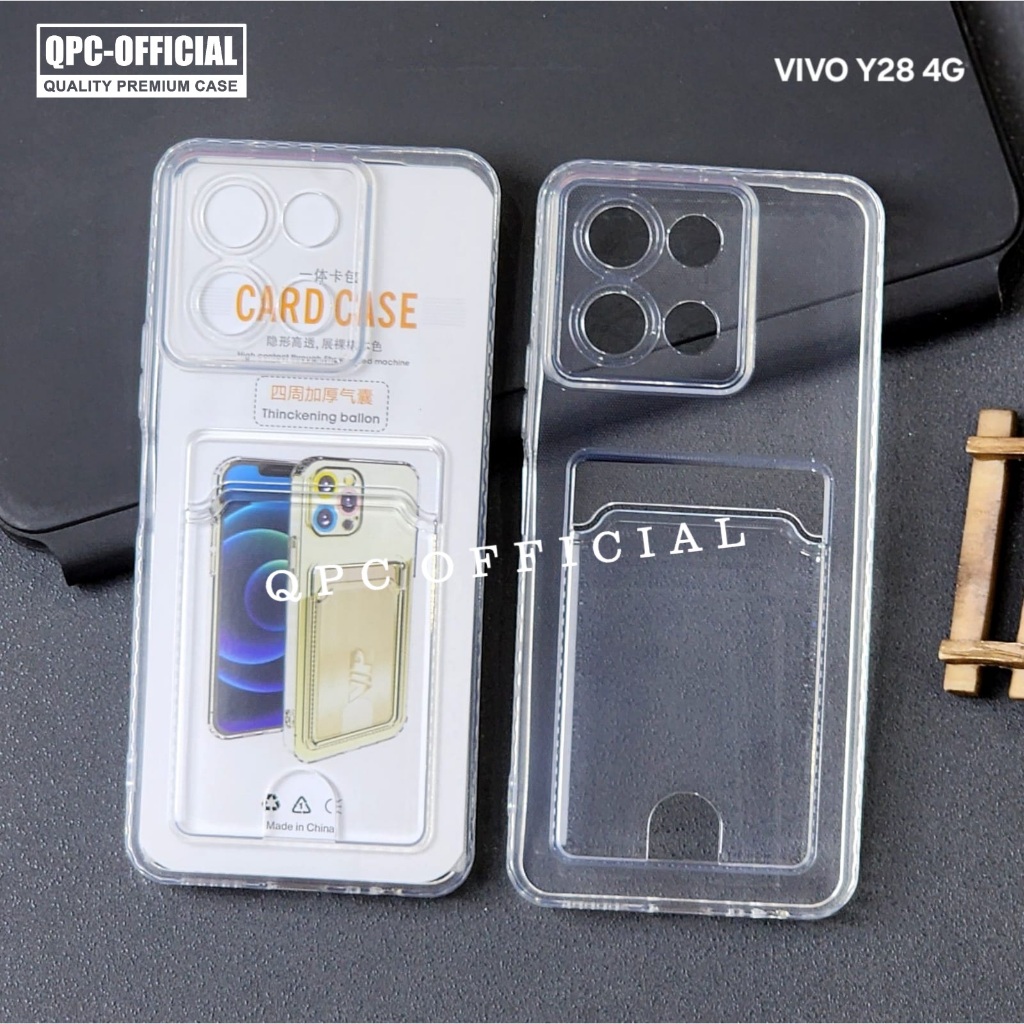 Vivo Y28 4g Card Case Bening Slot Kartu Case Vivo Y28 4g