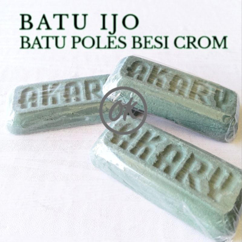 Batu ijo batu poles besi crom