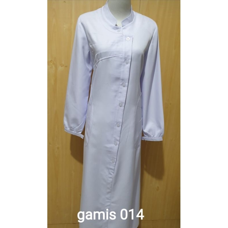 gamis putih seragam kerja putih gamis lolani kode 14