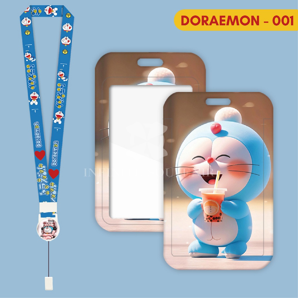 

HJK (N017) ID Card Holder Tali Yoyo Doraemon / Nametag Yoyo / Card Holder Yoyo / Cat / Card Holder