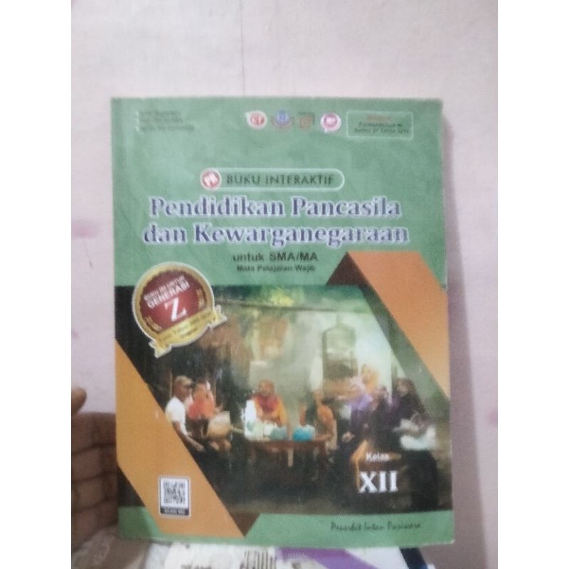 buku interaktif bahasa Indonesia, sejarah, kimia, matematika, biologi untuk kelas 12/XII/3 sma ma in