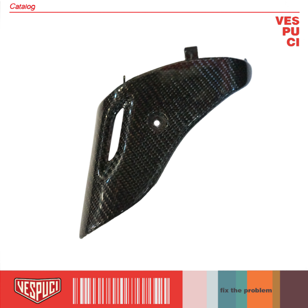 Cover Shockbreaker Shockbreker Suspension Peredam Kejut Carbon Karbon Kevlar Vespa Matic Matik Metik