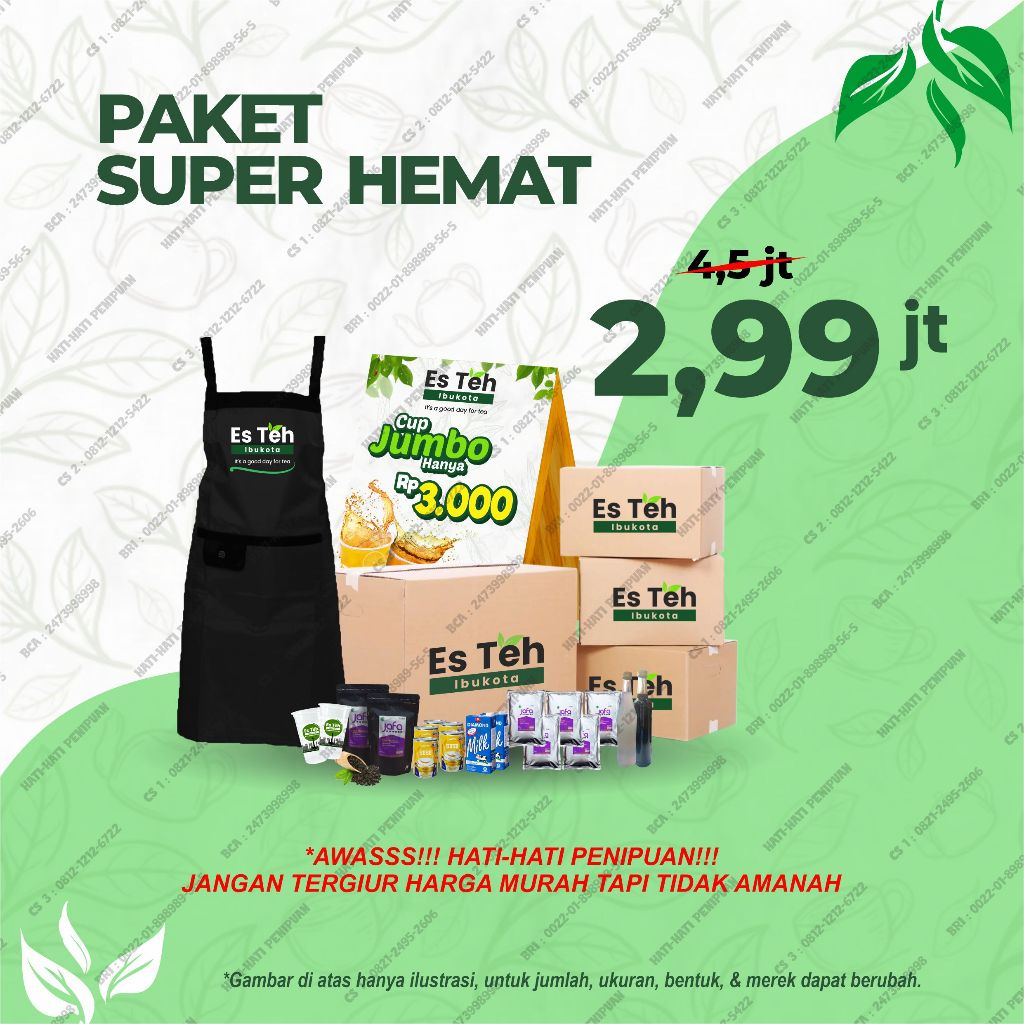 

Paket Usaha Kemitraan Estehibukota - Paket Super Hemat