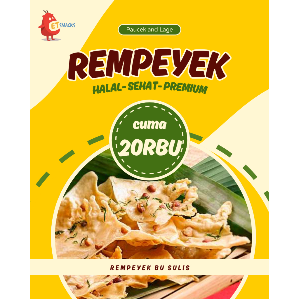 

*AETsnacks* REMPEYEK Bu Sulis - Rempeyek Kacang Tanah