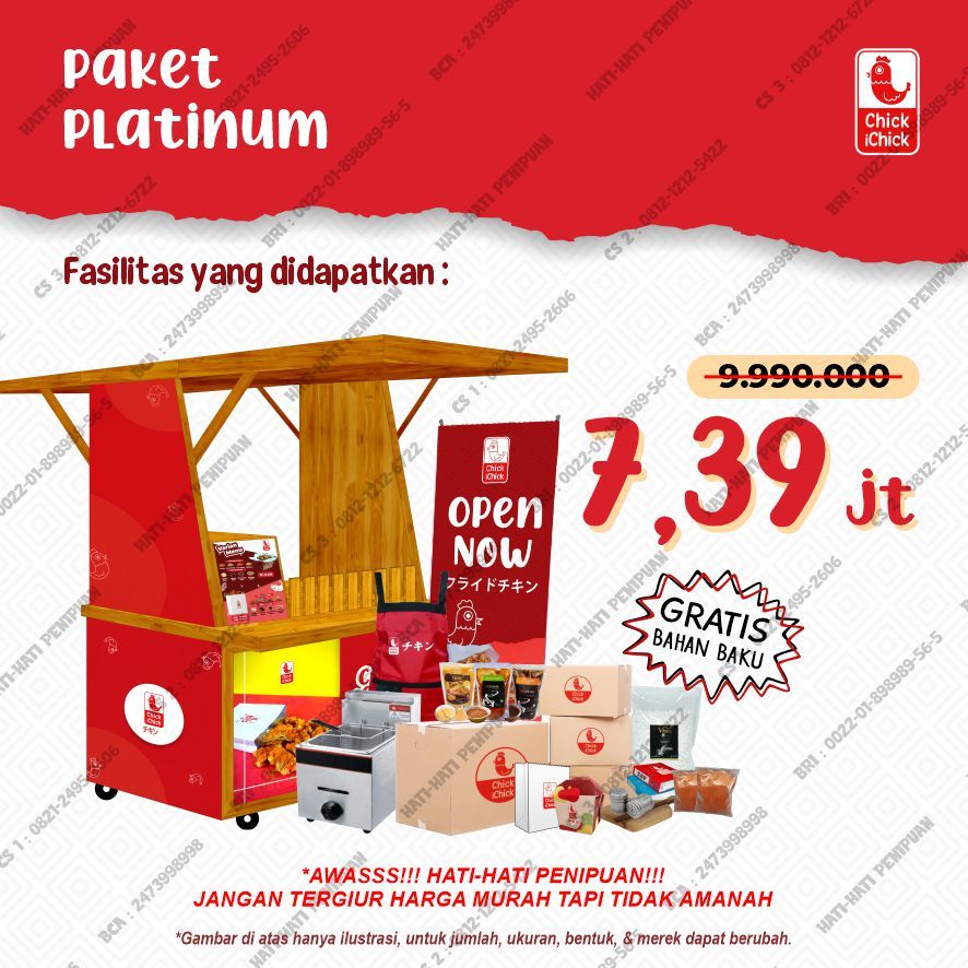 

Paket Usaha Makanan Best Seller Terlengkap - Paket Platinum