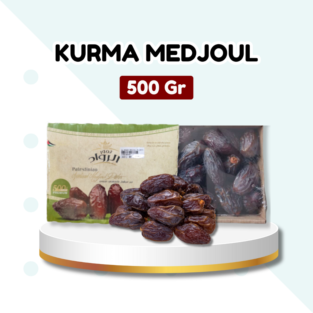 

Kurma Medjoul Dates Large Premium 500gr | Alrowad Mejool Palestina | Palestin Medjol Medjool Rawad | Al Rowad Murah Berkualitas