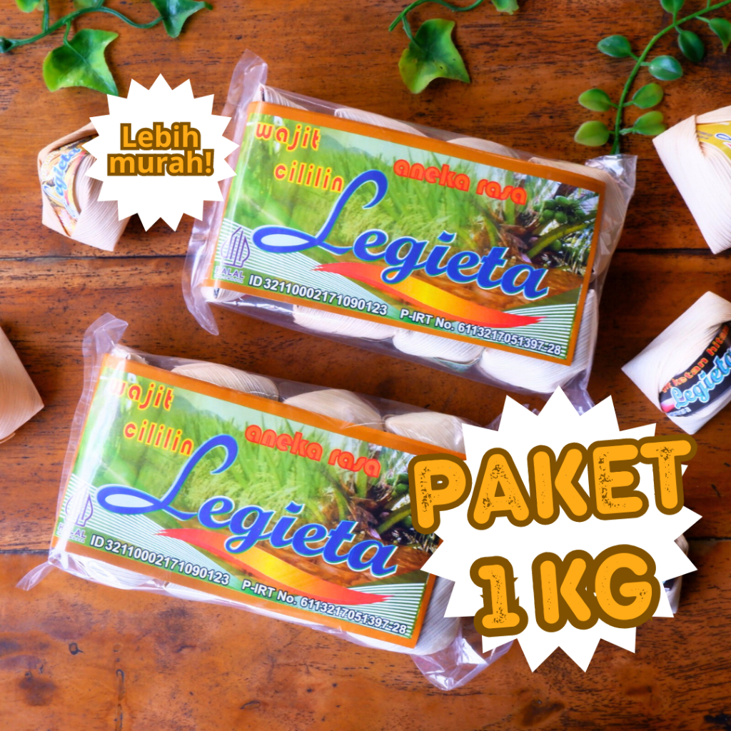 

Wajit Legieta 1kg : Ketan hitam dan Ketan putih - Wajit Ketan Asli Cililin oleh oleh khas Bandung