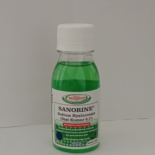 Sanorine Hijau 0,1% Obat Kumur 80 Ml Sanbe / Obat Sariawan / Antiseptic Mouthrinse