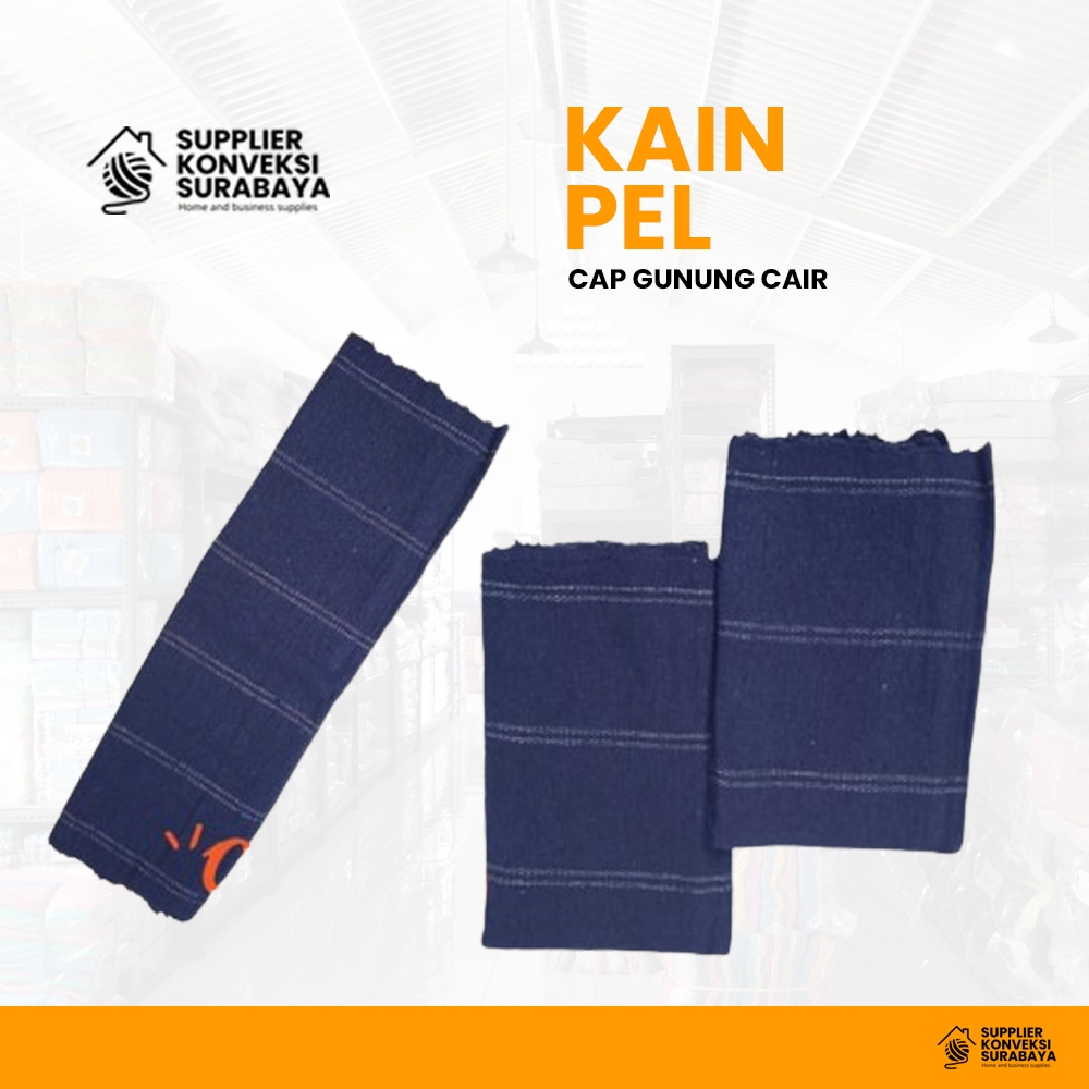 Kain pel / Lap Pel Biru Gunung Air SUPER - Kain pel-pelan merk gunung cair kualitas super - kain pel