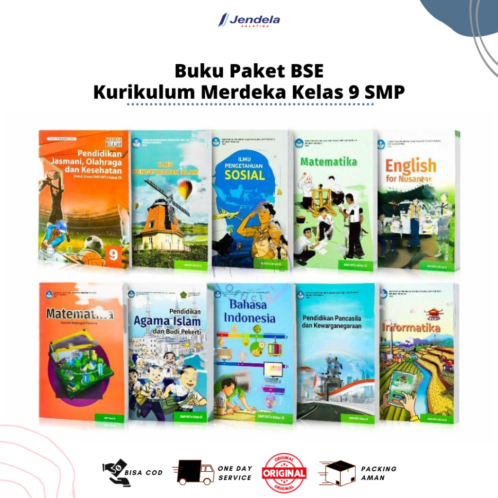 Buku Paket Kurikulum Merdeka Kelas 9 SMP : Buku Kelas 9 Kurikulum Merdeka