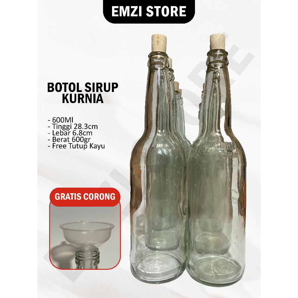 BOTOL BEKAS SIRUP KURNIA/MARJAN/HEINEKEN