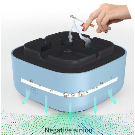 Asbak Rokok Penghisap Asap Portable 3v