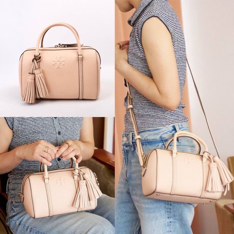 Original Tory Burch TB Thea Small Satchel Crossbody Bag in Pebbled Leather