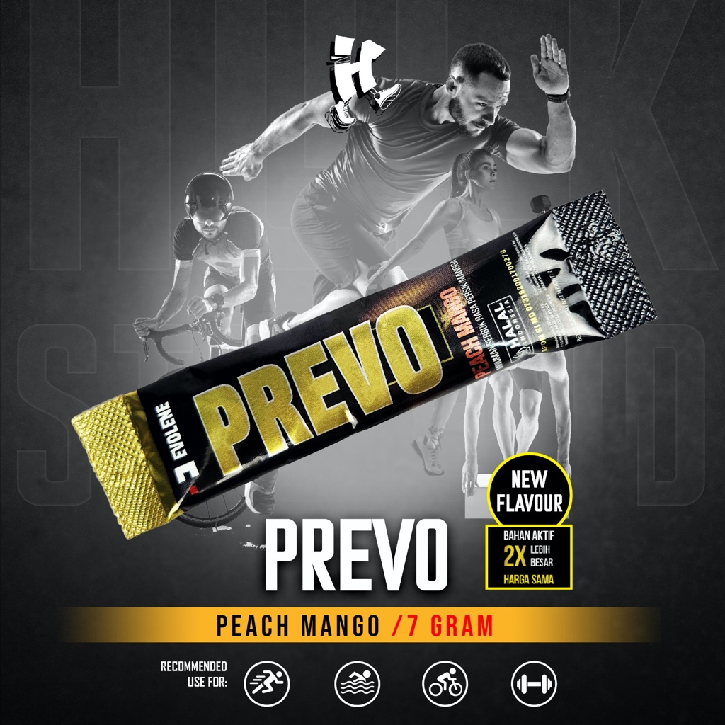 

Evolene New Prevo 1 Sachet - Pre-Workout - Zero Caffeine - 2x More Performance - Peach Mango