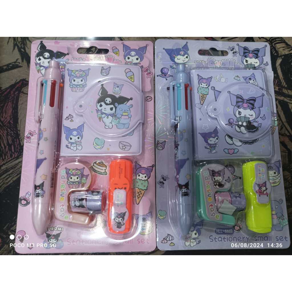 

InJO LH DIARY / MEMPOM DIARY / MEMO SET MOTIF kartun lucu korea / SET ALAT TULIS SISWA 4 IN 1