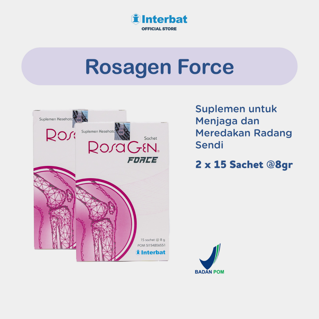 Rosagen Force Double Bundle - Suplemen untuk Menjaga dan Meredakan Radang Sendi