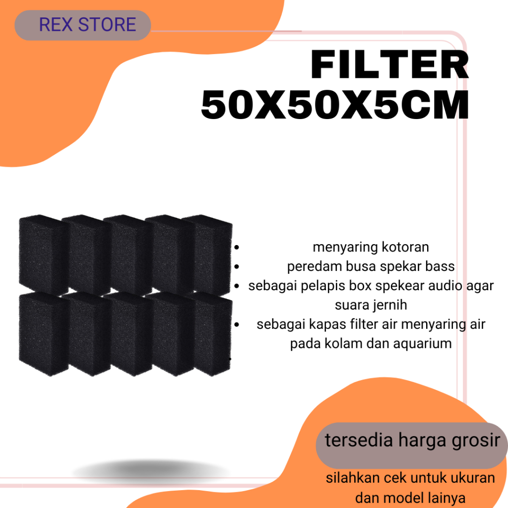 BUSA BIO FILTER FOAM  AQUARIUM - Filter Foam Penjernih Air Kolam Ikan Aquascape
