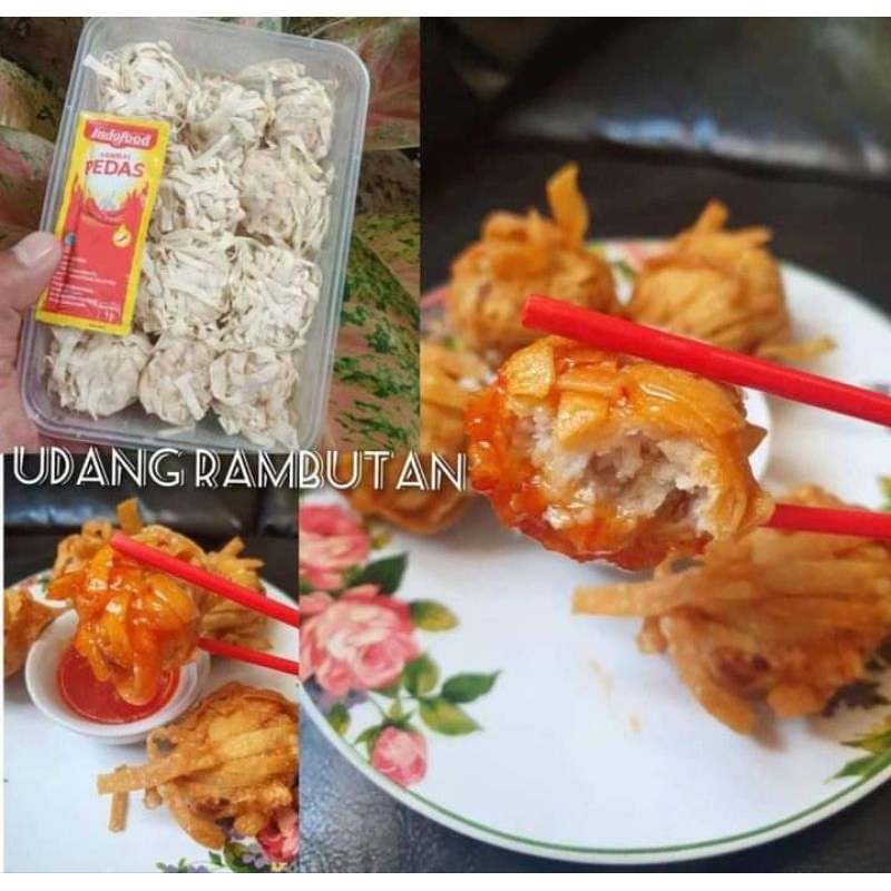 

Udang rambutan ala gacoan isi 12