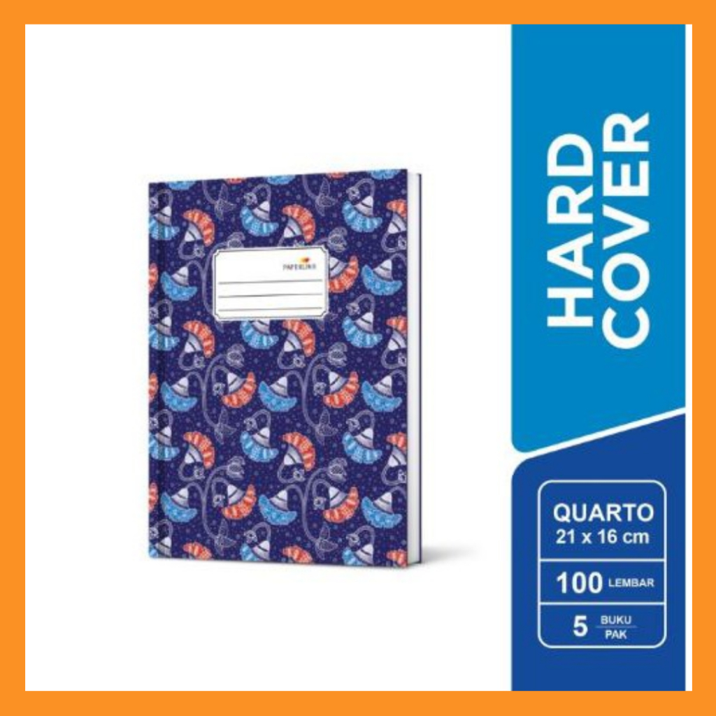 

PAPERLINE Buku hard cover quarto isi 100