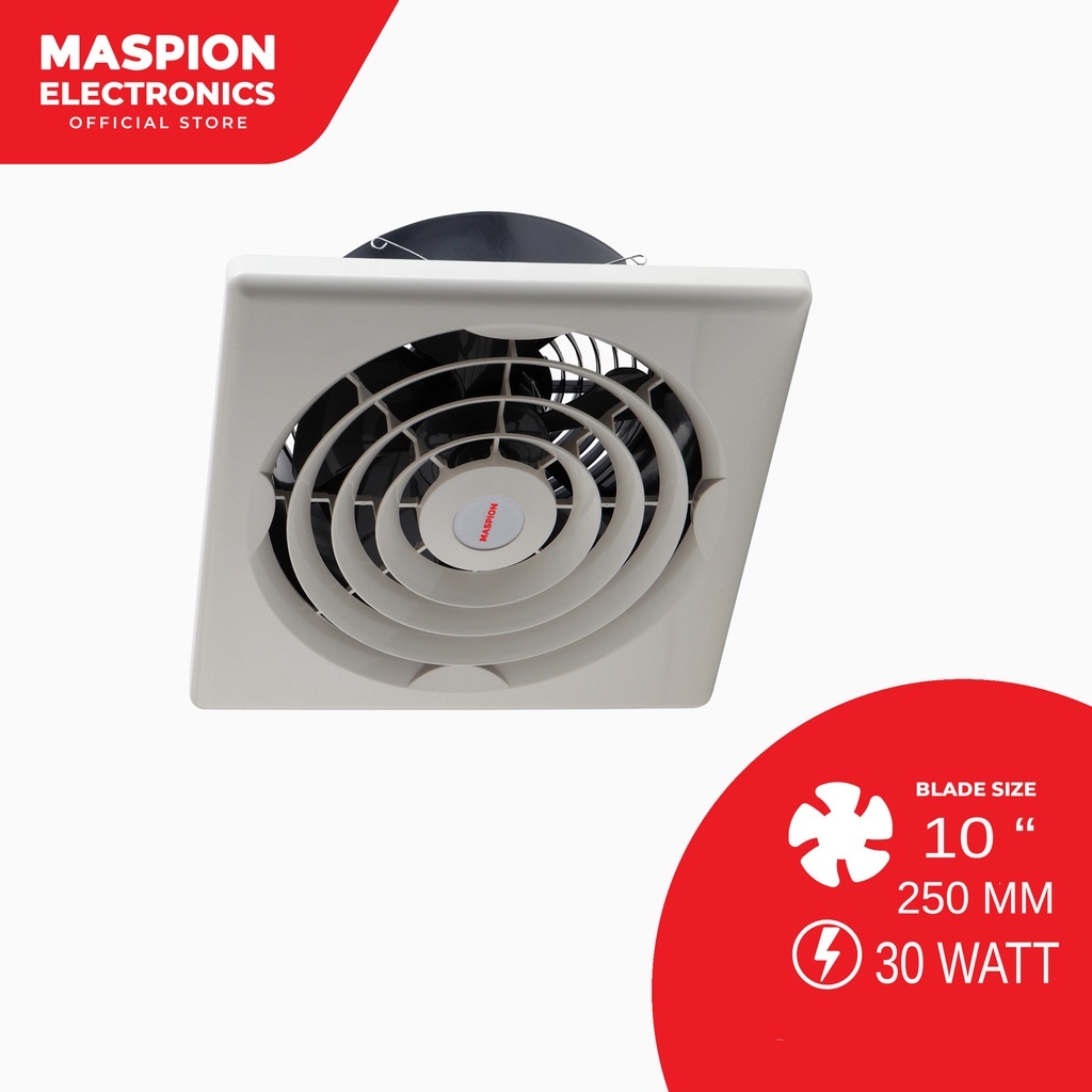 Maspion CEF2510 Kipas Exhaust Fan Plafon 10 inch (25 cm) / Kipas Hexos Plafon