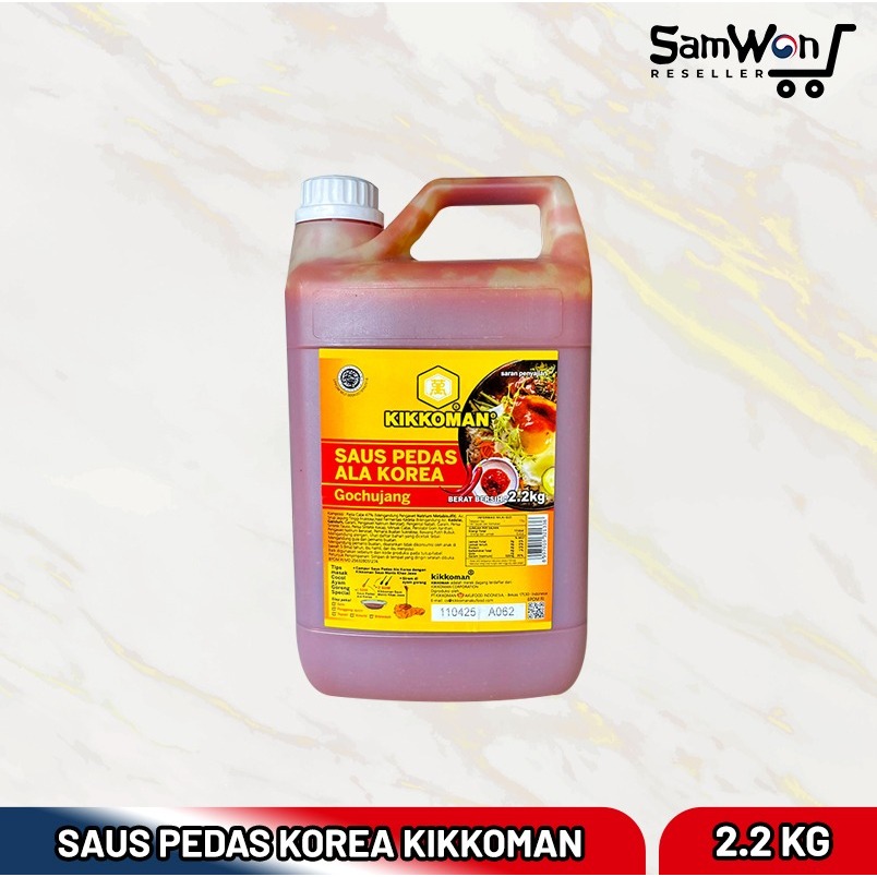 

Kikkoman Gochujang Sauce 2,2 KG HALAL Saus Sambal Pedas Korea 2 L ORIGINAL SEGEL