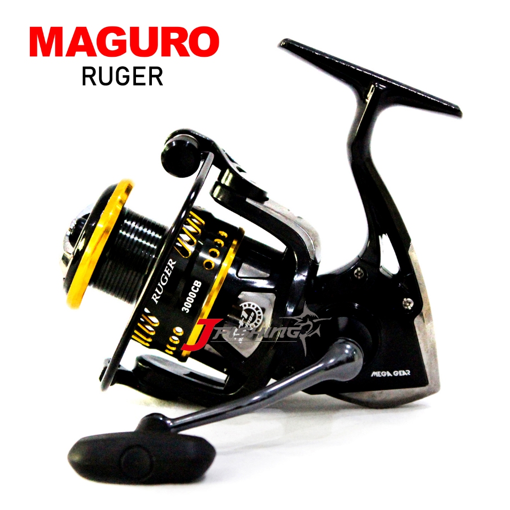 Reel Maguro RUGER | Power Handle | 800 sd 3000 | BB4+1 RESMI J FISHING STORE