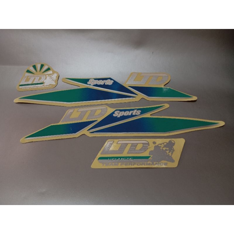 stiker helm LTD (hijau)