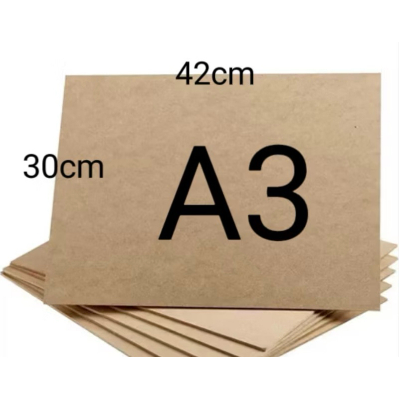 

30x42 cm ukuran A3 karton lembaran single wall kraft corrugated kardus dus layer