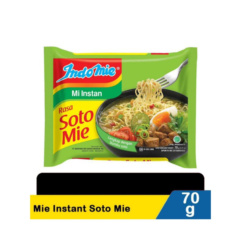 

Indomie Kuah Soto 70gr - 1 Pcs