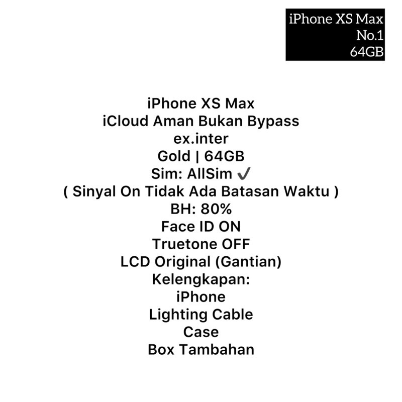 iphone xs max 64gb