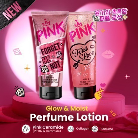Mix Buy One Get One Free Pink Skin Perfume Lotion Forget Me Not FREE First Love 18ml  Parfum Lotion 